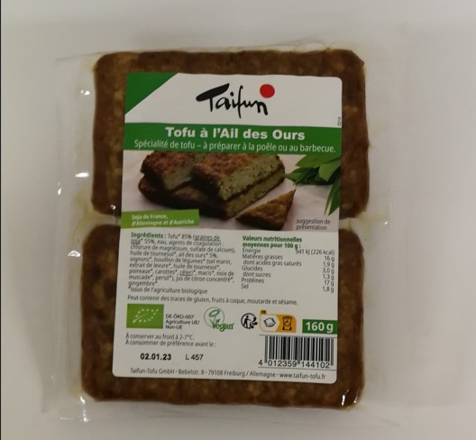 TOFU A L'AIL DES OURS X2 (160G) TAIFUN