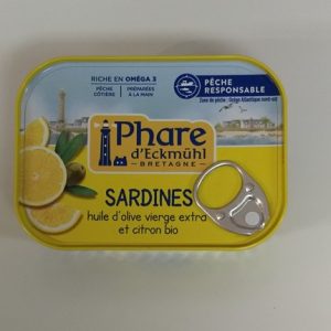 SARDINE OLIVE CITRON PHARE  125G