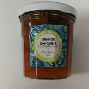 CONFITURE ORANGE SANGUINE GINGEMBRE 220G BOMPART