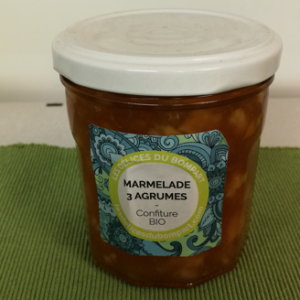 CONFITURE MARMELADE 3 AGRUMES BIO 220G BOMPART